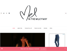 Tablet Screenshot of melinthemilkyway.com